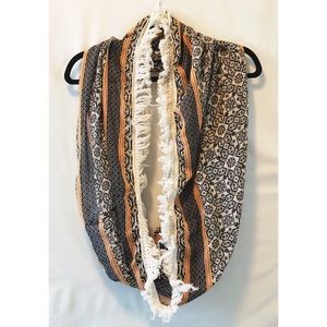 Black & Orange Infiniti Scarf